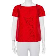 Pre-owned Lace tops Valentino Vintage , Red , Dames