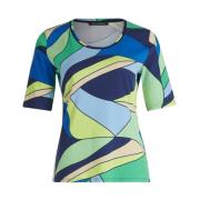 Korte Mouw Allover Print Shirt Betty Barclay , Multicolor , Dames