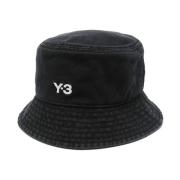Zwarte Bucket Hat Y-3 , Black , Heren