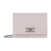 Elegante Dames Tas met Logo Sluiting Elisabetta Franchi , White , Dame...