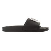 Trendy D2 Slides voor modebewuste vrouwen Dsquared2 , Black , Dames