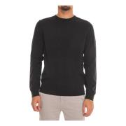 Gerecyclede Ronde Hals Pullover Ecoalf , Black , Heren