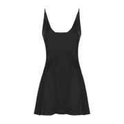 Zwarte jumpsuit met wijde hals en drukknopen Maison Margiela , Black ,...