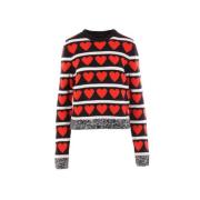 Trui met Hart Intarsia Meryll Rogge , Red , Dames