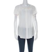 Pre-owned Silk tops Moschino Pre-Owned , White , Dames