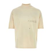 Ivoor Katoenen T-shirt Maison Margiela , Beige , Heren