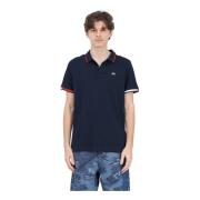 Slimme Flag Cuffs Polo Tommy Jeans , Blue , Heren