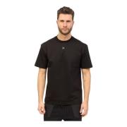 Zachte Zwarte T-shirt met Verstoord Logo Hugo Boss , Black , Heren