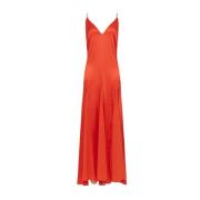 Koraalrode jurken voor vrouwen Elisabetta Franchi , Red , Dames