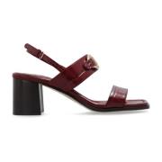 ‘Lou’ sandalen met hak Salvatore Ferragamo , Red , Dames