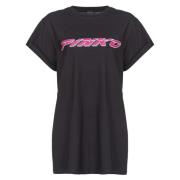 T-shirt met strass steentjes Pinko , Black , Dames