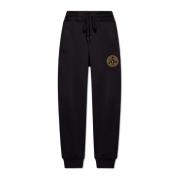 Sweatpants met logo Versace Jeans Couture , Black , Heren