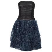 Pre-owned Tulle dresses Oscar De La Renta Pre-owned , Black , Dames