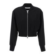 Geknipte Twill Bomberjas Ami Paris , Black , Dames