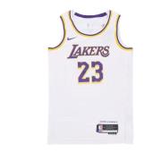 LeBron James NBA Association Shirt Nike , White , Heren