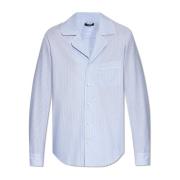 Pyjama stijl shirt Balmain , Blue , Heren