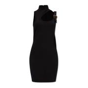 Mouwloze jurk Versace Jeans Couture , Black , Dames