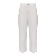 High-rise jeans Moncler , White , Dames