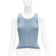 Pre-owned Polyester tops Issey Miyake Pre-owned , Blue , Dames
