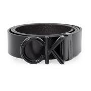 Heren Leren Riem Calvin Klein , Black , Heren