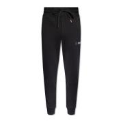 Sweatpants met logo patch Versace Jeans Couture , Black , Heren