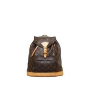 Pre-owned Canvas backpacks Louis Vuitton Vintage , Brown , Dames