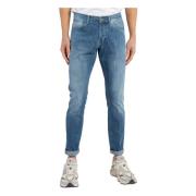 Blauwe Skinny Fit Jeans Dondup , Blue , Heren