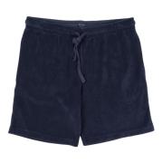 Casual katoenen terry Bermuda shorts Hartford , Blue , Heren