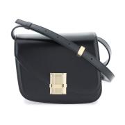 Fiamma Crossbody Tas met Gancini Sluiting Salvatore Ferragamo , Black ...