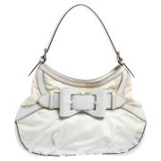 Pre-owned Coated canvas handbags Gucci Vintage , White , Unisex
