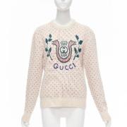 Pre-owned Wool tops Gucci Vintage , Beige , Dames