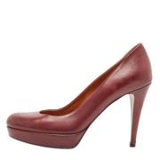 Pre-owned Leather heels Gucci Vintage , Red , Dames