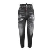 Zwarte 80's Jeans Dsquared2 , Black , Dames