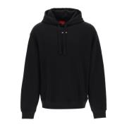 Contrasterende Logo Hoodie van Puur Katoenen French Terry Hugo Boss , ...