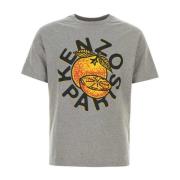 Grijze Katoenen T-Shirt Kenzo , Gray , Heren