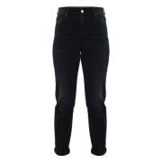 Straight-leg jeans met omslag voor dames Kocca , Black , Dames