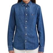 Denim Overhemd Polo Ralph Lauren , Blue , Dames