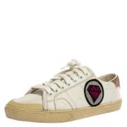 Pre-owned Fabric sneakers Yves Saint Laurent Vintage , White , Dames