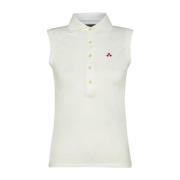 Mouwloze Dames Polo Peuterey , White , Dames