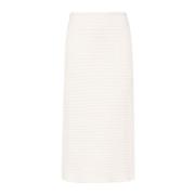 Witte Midi Rok Jil Sander , White , Dames