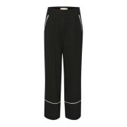 Stijlvolle Slguilia Broek in Zwart Soaked in Luxury , Black , Dames