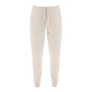 Katoenen sweatpants met trekkoord en geribbelde boorden Tom Ford , Whi...