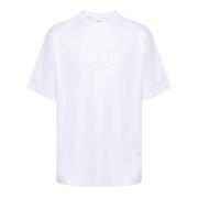 Witte Katoenen T-shirt met Voorlogo Axel Arigato , White , Heren