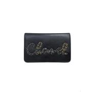 Pre-owned Leather wallets Chanel Vintage , Black , Dames