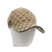 Pre-owned Canvas hats Gucci Vintage , Beige , Dames