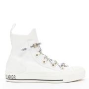 Pre-owned Fabric sneakers Dior Vintage , White , Dames