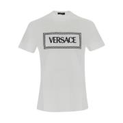 Heren T-shirt Versace , White , Heren