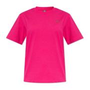 T-shirt met logo Adidas by Stella McCartney , Pink , Dames