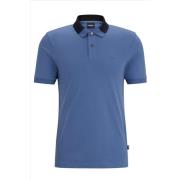 Blauwe Phillipson 116 Polo Shirt Hugo Boss , Blue , Heren
