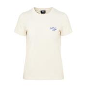 Witte Katoenen Dames T-Shirt A.p.c. , White , Dames